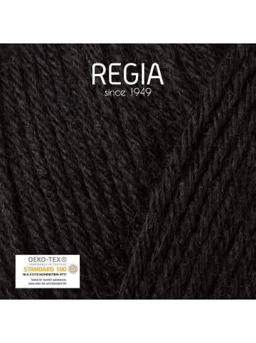 Regia Handstrickgarne 6-fädig Uni, 150g in Schwarz