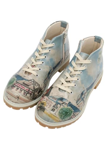 Dogo Shortcut Boots - Travel Fills the Soul in Beige