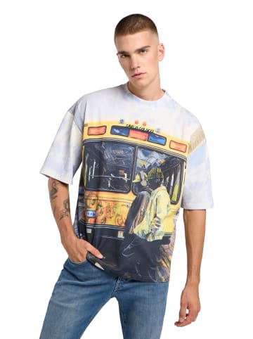 Carlo Colucci Oversize-Shirt Ercolin in Mehrfarbig