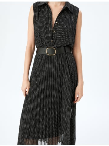 KOTON Kleid in Schwarz Gemustert