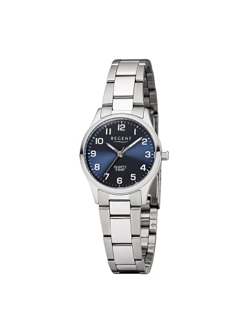Regent Armbanduhr-Analog silber klein (ca. 29mm) Regent Metallarmband