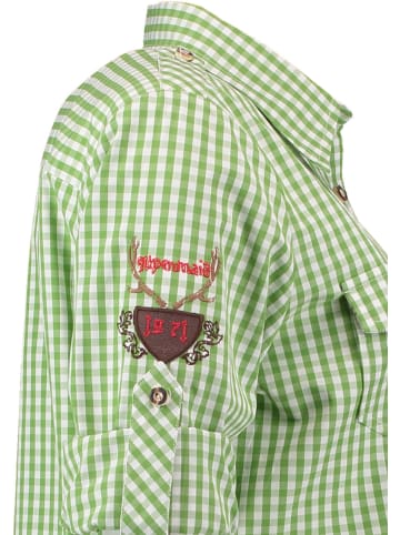 OS-Trachten Trachtenbluse Fronix in giftgrün