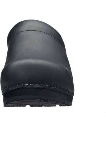 Clog "Wood-Chrissy Open" in Schwarz