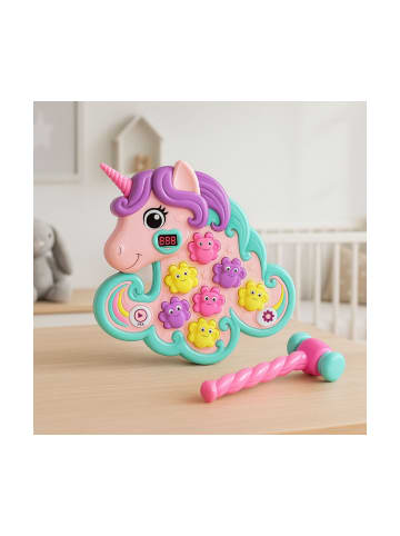 Wisam® Whac-A-Mole-Arcade-Spiel Einhorn Bunte Lichter Geräusche