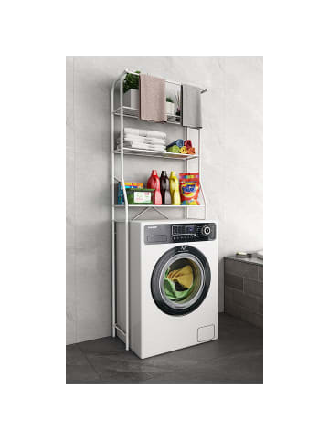 ebuy24 Kleiderschrank TubasL Waschmaschine Weiß 68 x 25 cm