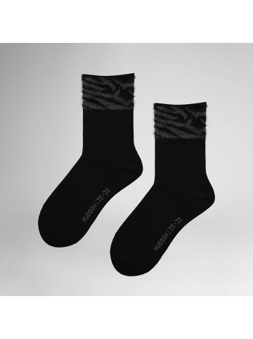 Hudson Socken Cozy Tiger weich in Black