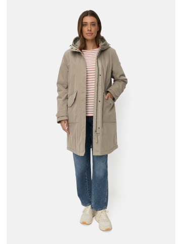 Camel Active Wasserabweisender Parka mit 2-Wege Reißverschluss in Beige