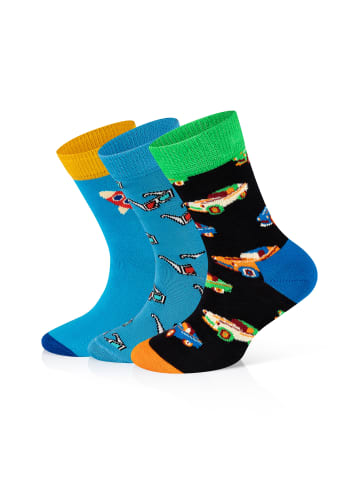 Happy Socks Socken 3-Pack Kids 3D Glasses-Rocket in multi_coloured