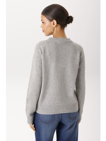 Aniston CASUAL Strickpullover in hellgrau-meliert
