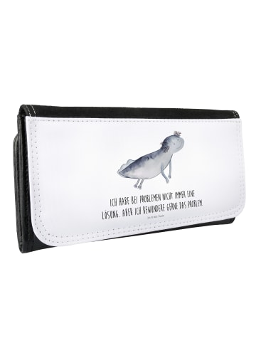 Mr. & Mrs. Panda Portemonnaie für Damen Axolotl Schwimmen mit Sp... in Weiß