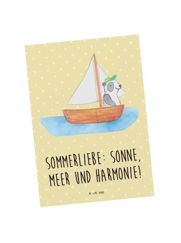 Grußkarte Sommerliebe mit Spruch in Gelb Pastell