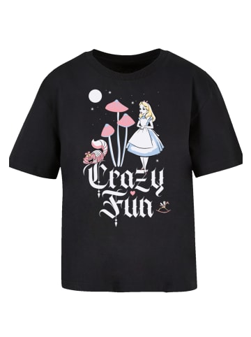 F4NT4STIC Everyday T-Shirt Disney Alice im Wunderland Crazy Fun in schwarz