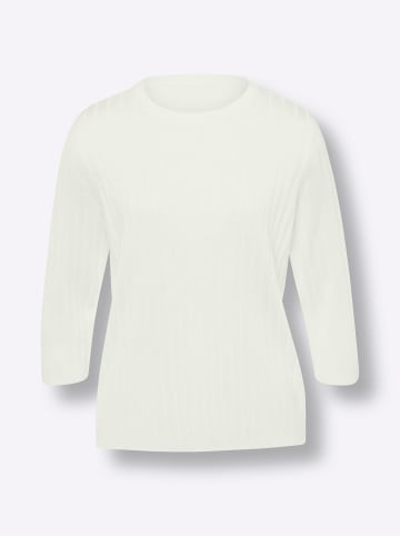 Sieh an! Rundhals-Pullover in ecru