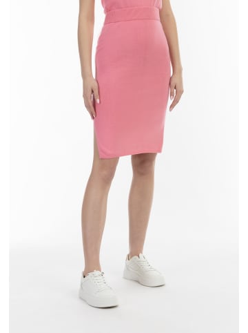 myMo Damen Strick Midirock in Pink