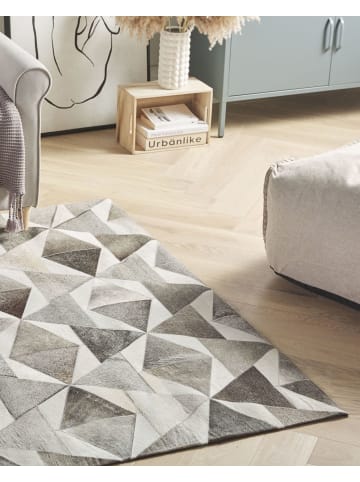 Beliani Kurzflor ALAKA in Grau - (W) 160 x (H) 0.6 x (L) 230 cm