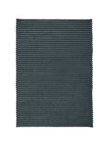 Erwin Müller Fleece, Microfaser Wohndecke 2er-Pack Aosta in anthrazit