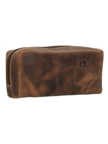 Greenburry Vintage Stifteetui Leder 21 cm brown