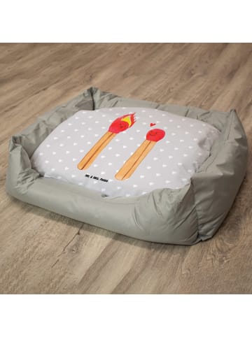 Mr. & Mrs. Panda Hundeschlafplatz Streichhölzer ohne Spruch in Grau Pastell