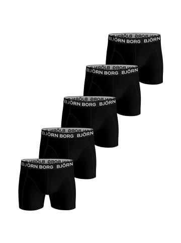 Björn Borg Boxershorts Essential Boxer 5er Pack in schwarz