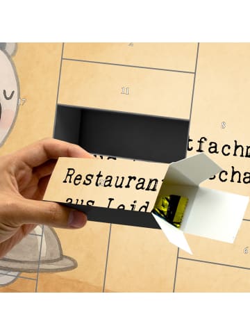 Mr. & Mrs. Panda Adventskalender Restaurantfachmann Leidenschaft... in Weiß