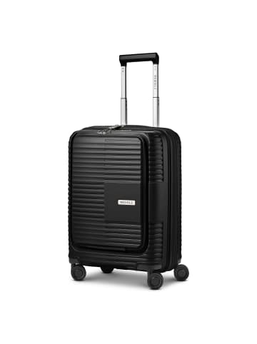 Redolz Essentials 17 2.0 4 Rollen Kabinentrolley 55 cm Laptopfach mit Dehnfalte black