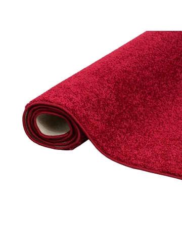 Snapstyle Hochflor Velours Teppich Läufer Mona in Rot