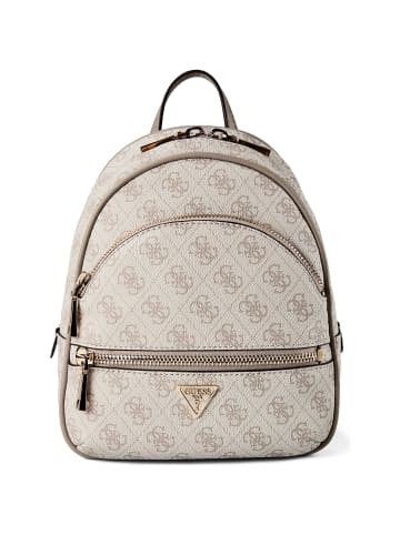 Guess Manhattan II City Rucksack 26 cm in dark taupe logo