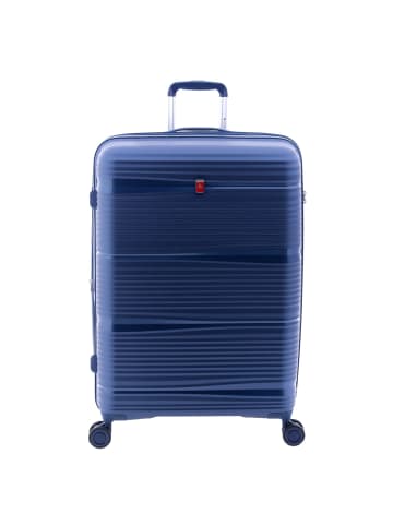 Gladiator 0800 4 Rollen Trolley 76 cm mit Dehnfalte blue