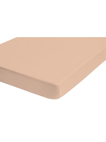 Traumschloss Premium Feinbiber Spannbetttuch in beige