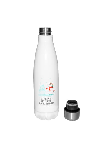 Mr. & Mrs. Panda Thermosflasche Einhorn Schneemann mit Spruch in Weiß