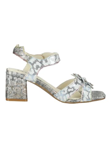 LAURA VITA Sandalen in Grau/Weiß