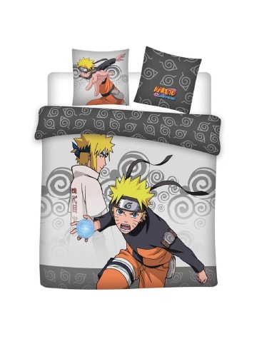 Naruto Naruto Bettwäsche 240x220 cm + 2 Kissenbezüge 65x65 cm Baumwolle in Mehrfarbig