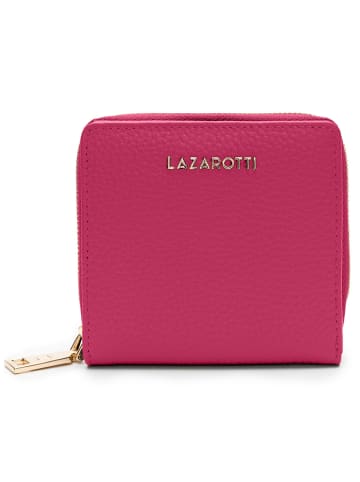Lazarotti Bologna Leather Geldbörse Leder 10 cm in hot pink