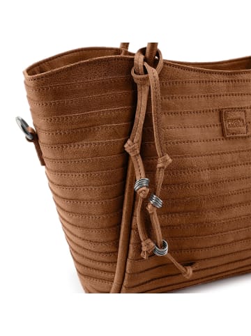 FREDs BRUDER Layer Shopper Tasche Leder 26 cm in desert brown