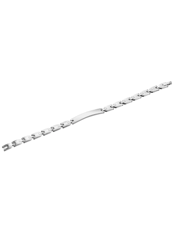 Adeliás Unisex Armband – Gliederarmband aus Edelstahl 21 cm in silber