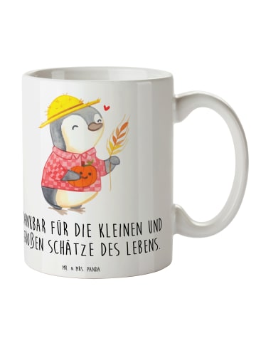 Mr. & Mrs. Panda Mug Erntedankfest Schätze mit Spruch in Weiß