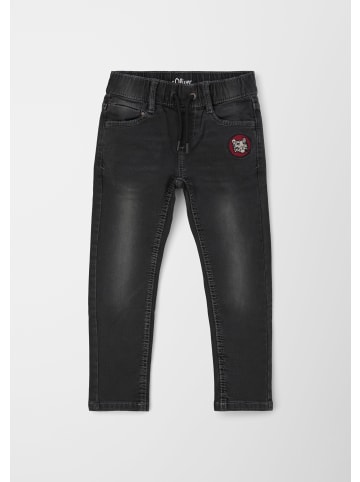 S. Oliver Jeans-Hose lang in Grau