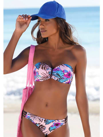 Venice Beach Bikini-Hose in rosa-bedruckt