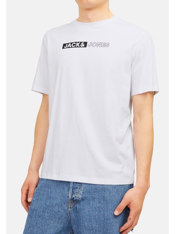Jack & Jones T-Shirt Corp in Weiß / blau