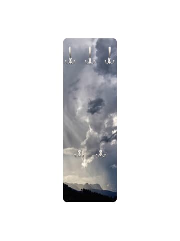 WALLART Garderobe - Wilde Wolken in Blau