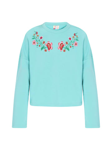 IZIA Sweatshirt in turquoise