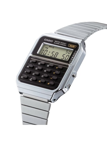 Casio Vintage Edgy Digitaluhr Stahl/Schwarz