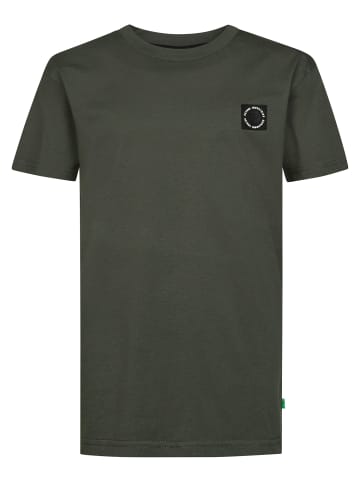 Petrol Industries Locker geschnittenes Baumwoll-T-Shirt millpath in Schwarz