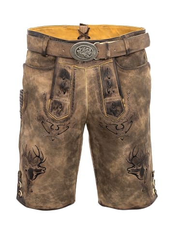 MADDOX Lederhose URGSEE in braun