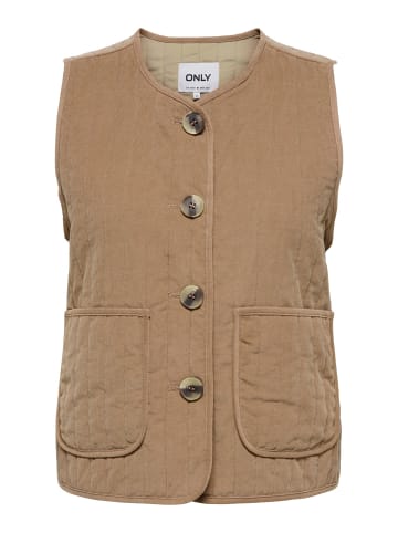 ONLY Weste in Cocoa Créme