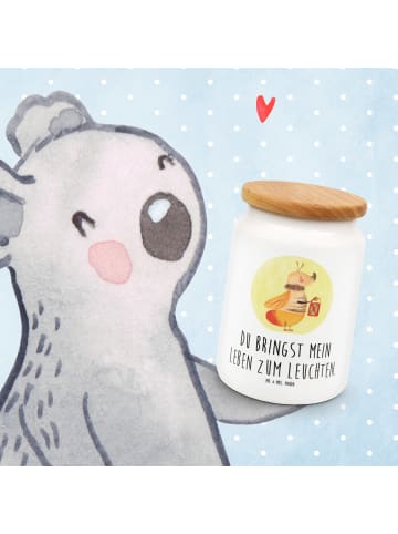 Mr. & Mrs. Panda behälter Glühwürmchen mit Spruch in Weiß