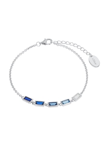 S. Oliver Jewel Armband Silber 925, rhodiniert in Blau