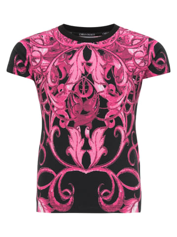 Carlo Colucci T-Shirt Cappellini in Schwarz