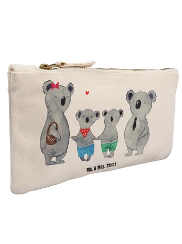 Mr. & Mrs. Panda Kosmetiktasche Koala Familie zwei ohne Spruch in Weiß