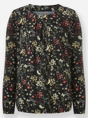 WITT WEIDEN Druckbluse in schwarz-ocker-bedruckt